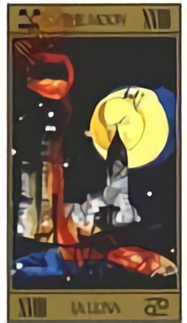 The Moon — Salvador Dali Tarot